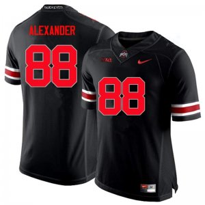 Men's Ohio State Buckeyes #88 AJ Alexander Black Nike NCAA Limited College Football Jersey Stock DUI1744JZ